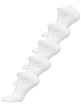 Бели дамски чорапи тип терлик Bolf VQ100-5P 5 PACK