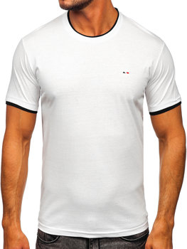 Бяла мъжка тениска Bolf 14316