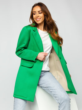 Зелено късо дамско палто Bolf 20672