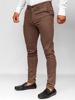 Кафяви мъжки панталони чино Bolf 5000-3