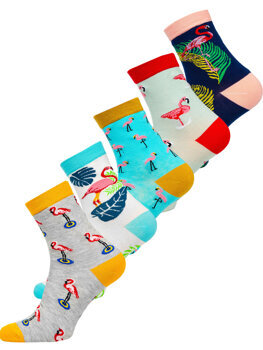 Многоцветни дамски чорапи Bolf WQ7634-5P 5 PACK
