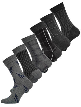 Многоцветни мъжки чорапи с различен десен Bolf M8-6P-2