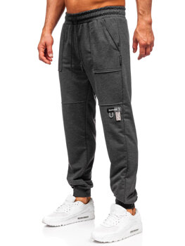 Мъжки джогинг панталони антрацит цвят Bolf JX6365