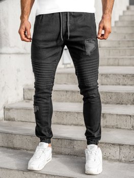 Мъжки джогър панталони черни Bolf 0829
