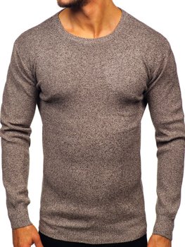 Мъжки пуловер кафяв Bolf 8529