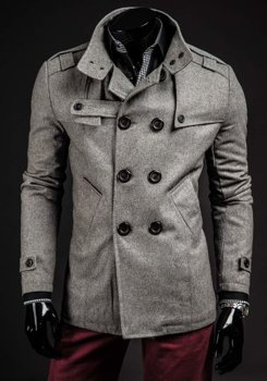 Мъжко палто сиво Bolf 8857B
