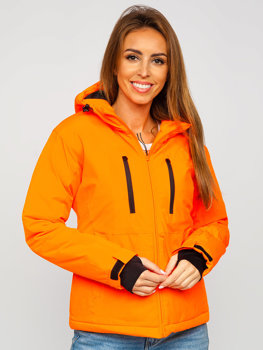 Оранжево дамско зимно спортно яке Bolf HH012A