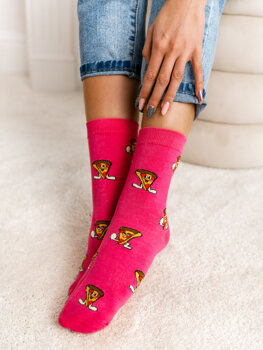 Розови дамски чорапи Bolf WQ7625-4