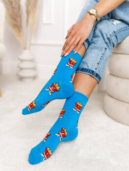 Сини дамски чорапи Bolf WQ7625-1