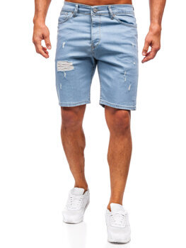 Сини мъжки дънкови къси панталони Bolf 0426