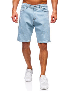 Сини мъжки дънкови къси панталони Bolf 0634