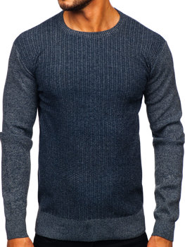 Тъмносин мъжки пуловер Bolf S8523