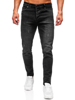 Черен мъжки дънков панталон slim fit Bolf 6494