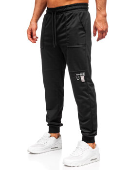 Черен мъжки карго джогър панталон Bolf JX6365