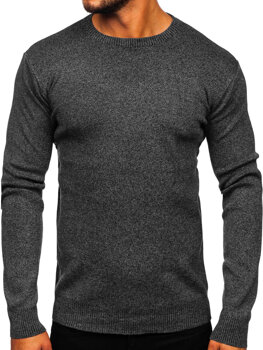 Черен мъжки пуловер Bolf S8165
