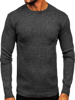 Черен мъжки пуловер Bolf S8309