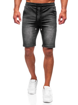 Черни къси мъжки дънкови панталони Bolf MP0276N