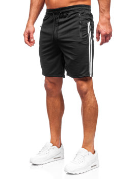 Черни къси мъжки спортни панталони Bolf 68058