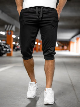 Черни мъжки къси панталони Bolf K10002A