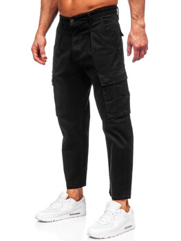 Черни мъжки панталони с карго джобове Bolf 77323