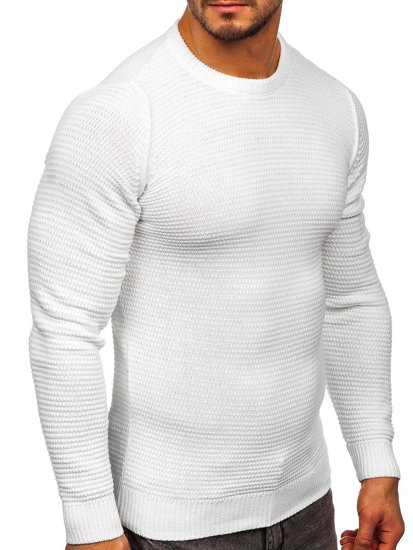 Бял мъжки пуловер Bolf 4604