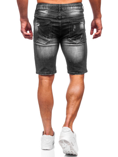 Графитени къси мъжки дънкови панталони Bolf MP0035G