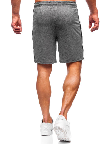 Графитени къси мъжки спортни панталони Bolf 68005