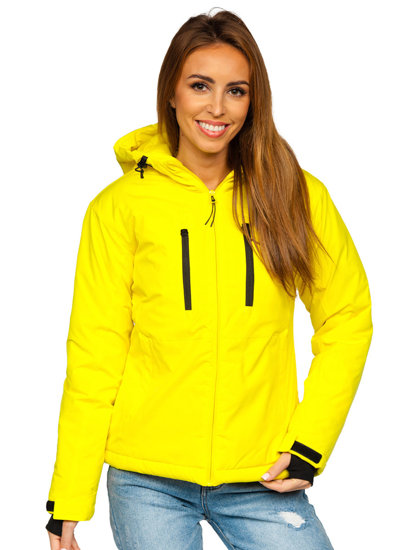Жълто дамско зимно спортно яке Bolf HH012