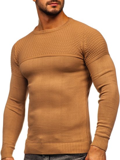 Кафяв мъжки пуловер Bolf 4623