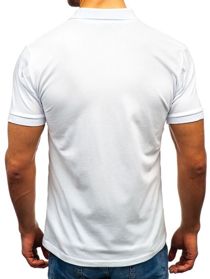 Мъжка поло тениска бяла Bolf 171221