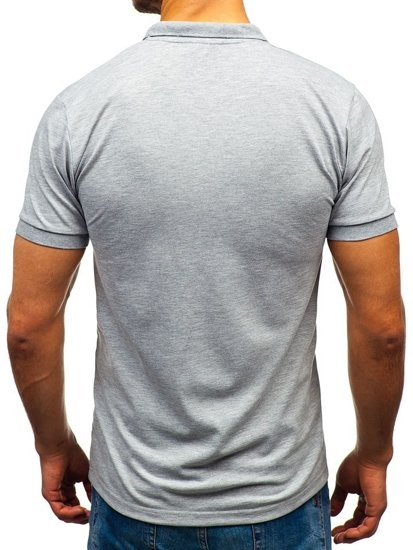 Мъжка поло тениска сива Bolf 171221