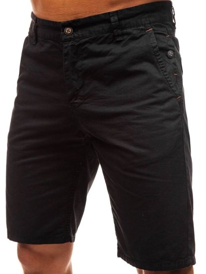 Мъжки къси панталони черни Bolf 3041