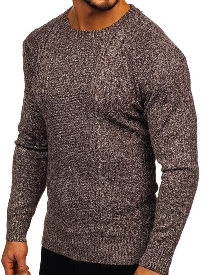 Мъжки пуловер кафяв Bolf H1937