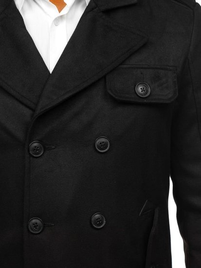 Мъжко зимно палто черно Bolf 3123