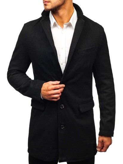 Мъжко палто черно Bolf NZ01