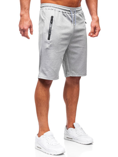 Сиви къси мъжки спортни панталони Bolf 8K200