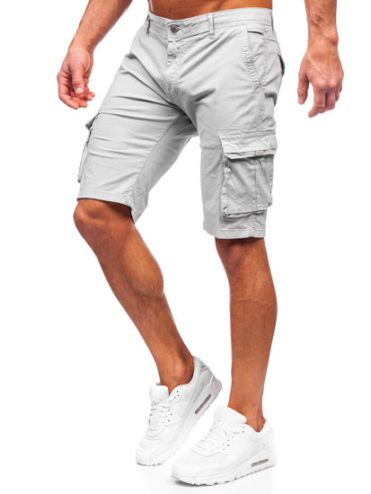 Сиви мъжки къси карго панталони Bolf J707