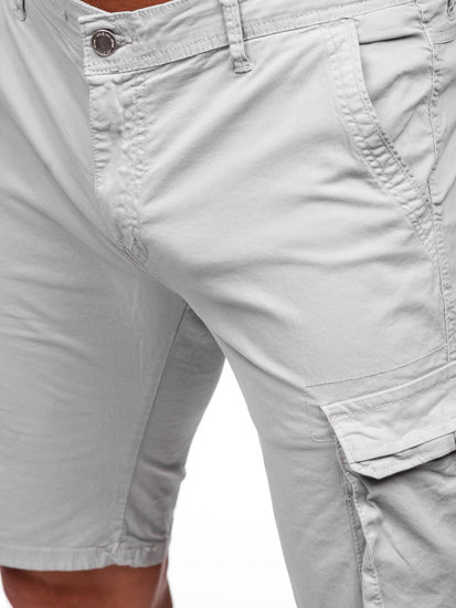 Сиви мъжки къси карго панталони Bolf J707