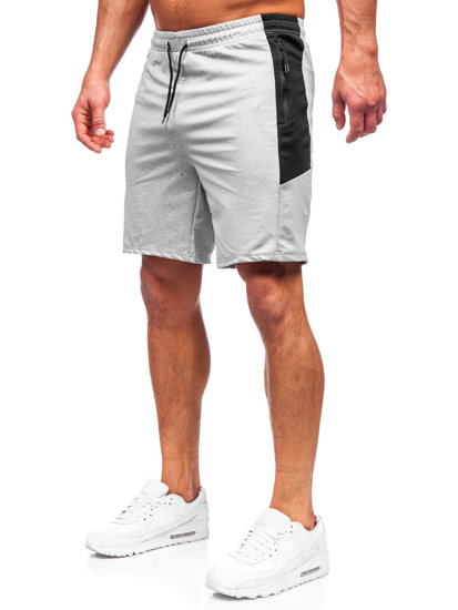 Сиви мъжки спортни къси панталони Bolf 68026