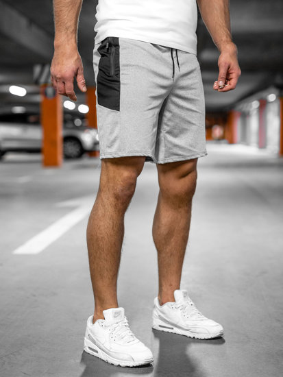 Сиви мъжки спортни къси панталони Bolf 68026