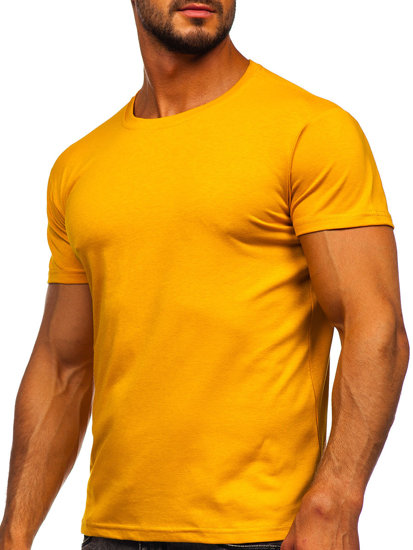 Тениска мъжка без принт камел Bolf 2005