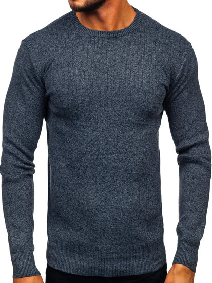 Тъмносин мъжки пуловер Bolf S8309