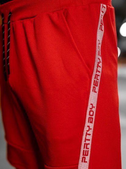 Червени мъжки спортни шорти Bolf KS2601