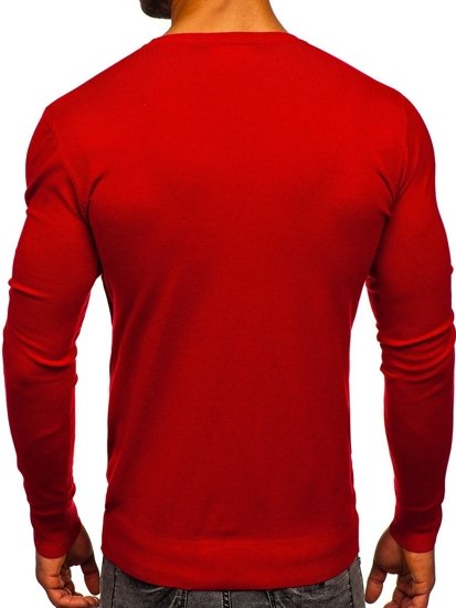Червен мъжки пуловер Bolf YY01