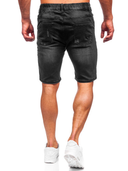 Черни дънкови мъжки къси панталони Bolf MP0041N