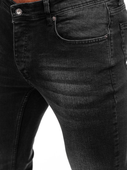 Черни мъжки дънки skinny fit Bolf R919-1