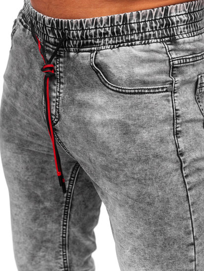 Черни мъжки къси дънкови панталони Bolf KR1538