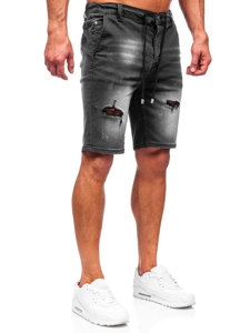 Графитени дънкови мъжки къси панталони Bolf MP0036G1