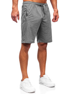 Графитени мъжки къси спортни панталони Bolf 8K100