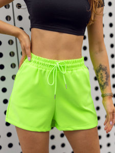 Зелен неон къси дамски спортни панталони Bolf H60
